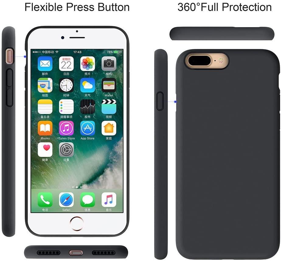 Silikonový TPU kryt pro iPhone 7 Plus / 8 Plus, černá