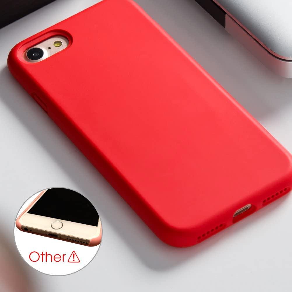 Silikonový TPU kryt pro iPhone 7 Plus / 8 Plus, červená