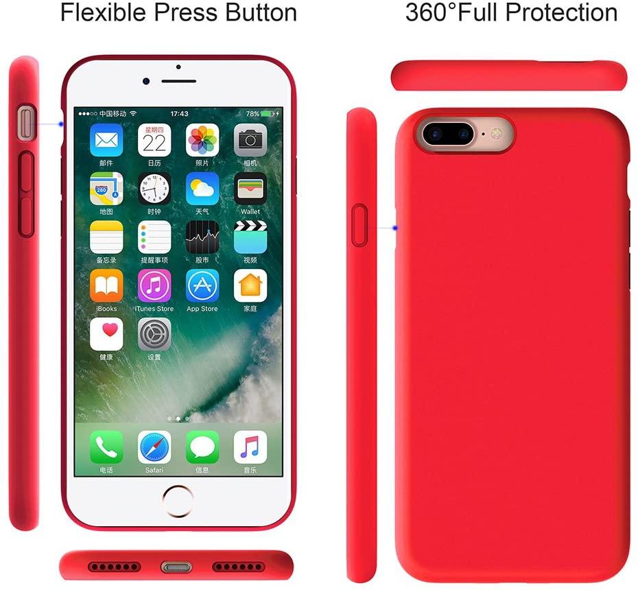 Silikonový TPU kryt pro iPhone 7 / 8 / SE 2020, červená