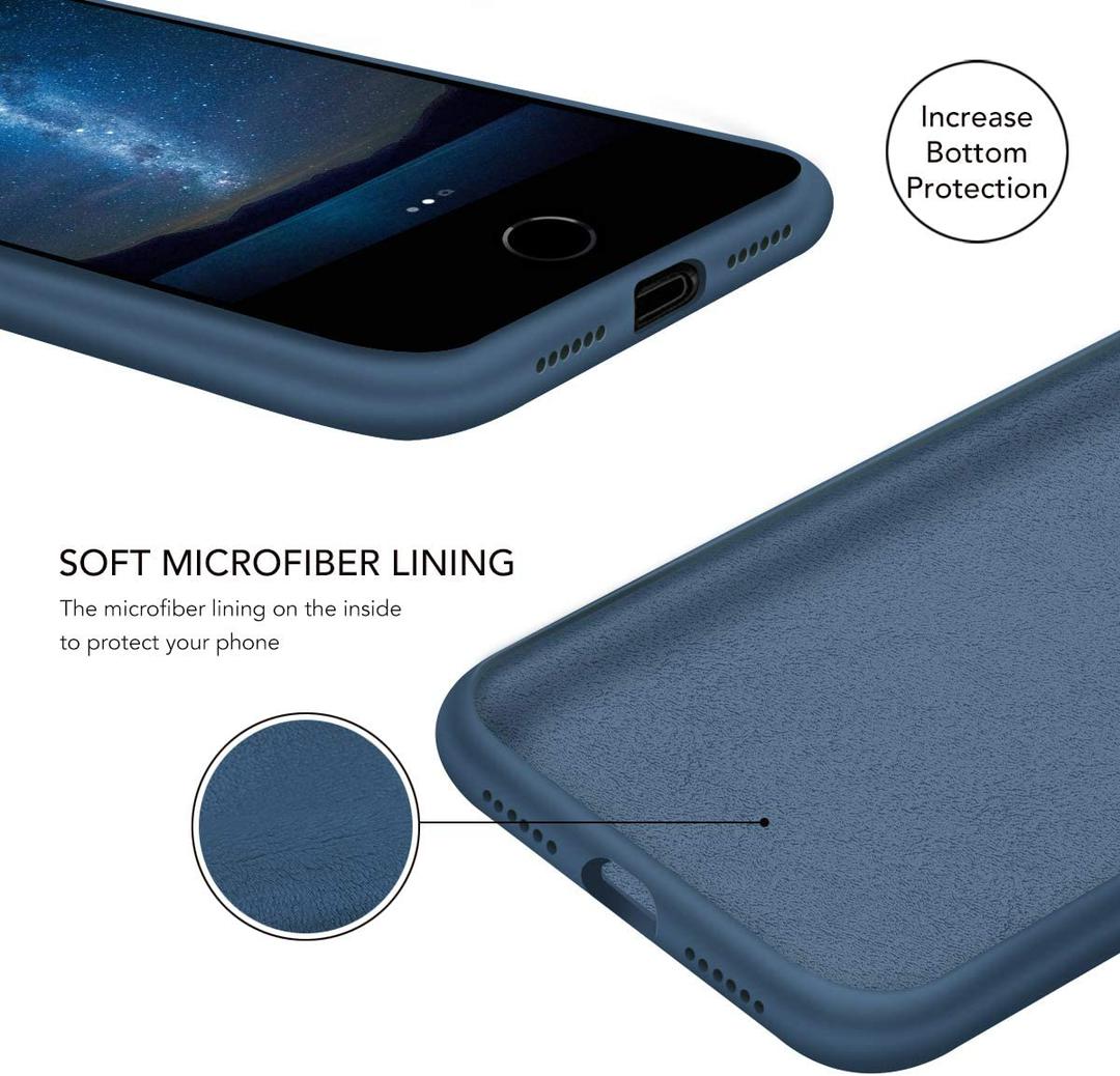 Silikonový TPU kryt pro iPhone 7 Plus / 8 Plus, námořnická modrá