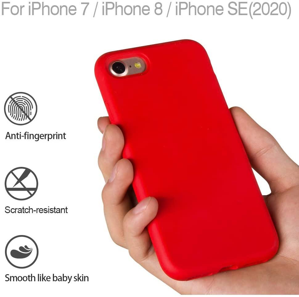 Silikonový TPU kryt pro iPhone 7 / 8 / SE 2020, červená